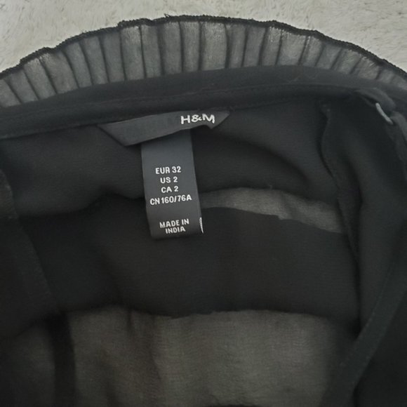 Vintage Y2K Black Tiered Pleated Flapper Dress - Picture 5 of 10